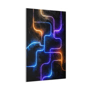 Neon Innovation Circuit Flow Wall Art & Canvas Print