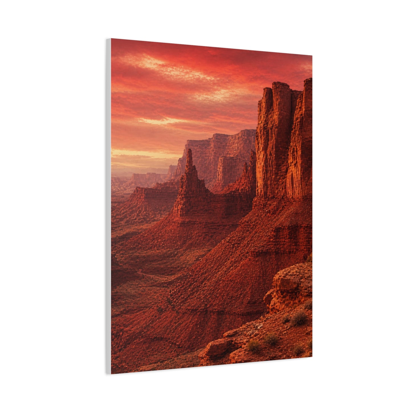 Desert Red Canyon Landscape Wall Art & Canvas Print