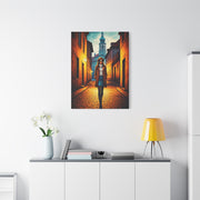 Twilight Alley Stroll Wall Art & Canvas Print