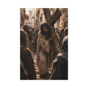 Jesus Carrying the Cross Sacred Path Wall Art & Canvas Print
