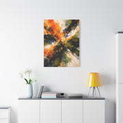 Radiant Orange Explosion Abstract Wall Art & Canvas Print