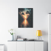 Tropical River Sunset Escape Wall Art & Canvas Prints