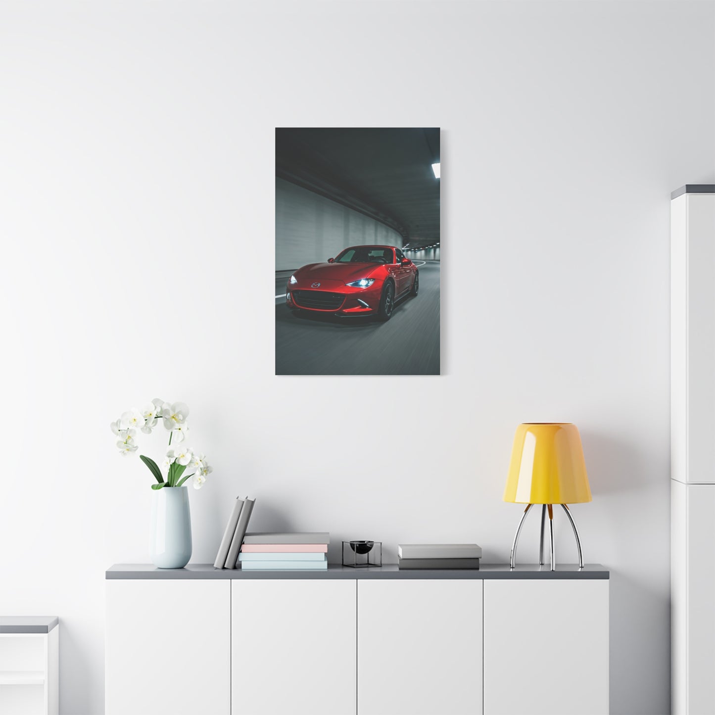 Mazda MX-5 Miata RF Night City Tunnel Wall Art & Canvas Prints