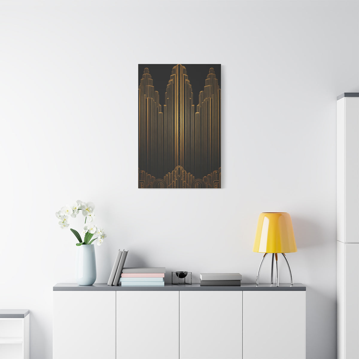 Golden Metropolis Towers Wall Art & Canvas Prints