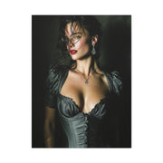 High-Fashion Satin Portrait Wall Art & Canvas Print