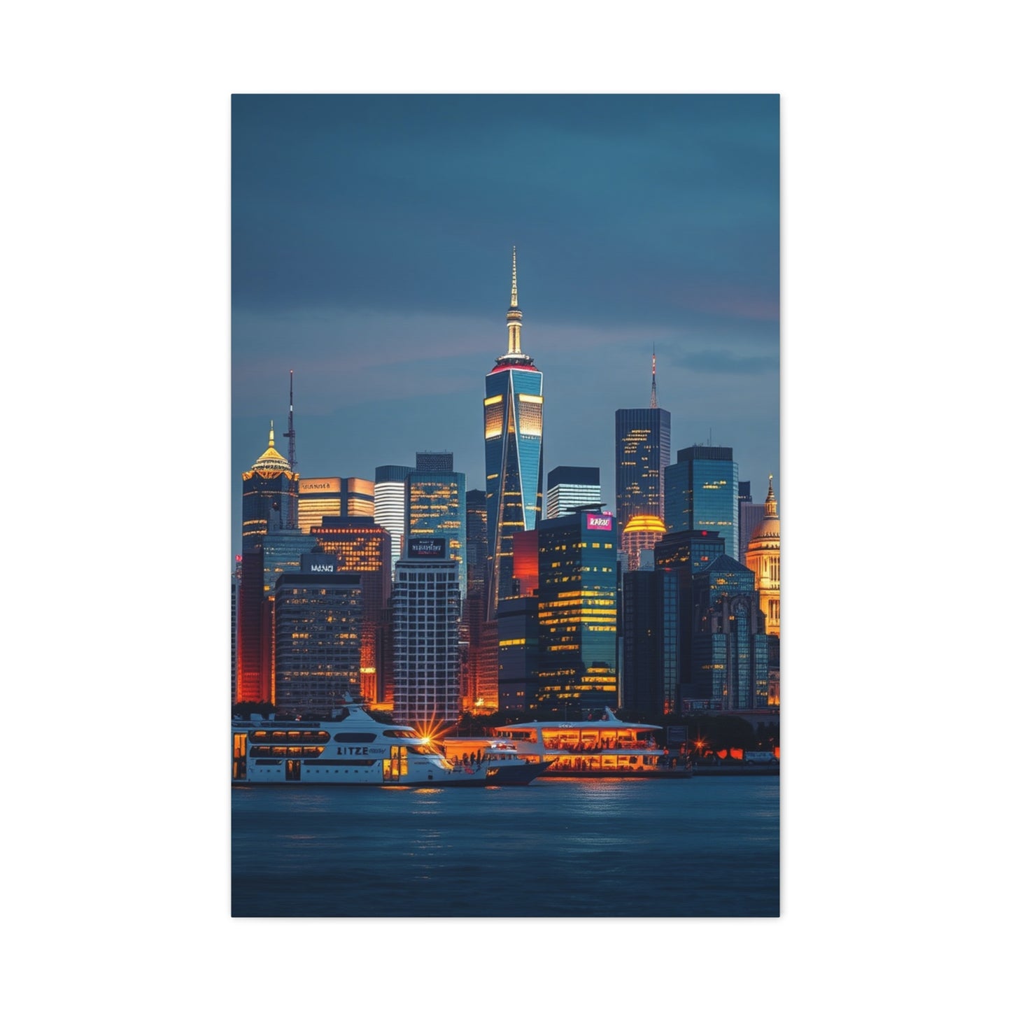 Supreme City Skylines Art Beautiful Collection Wall Art & Canvas Print