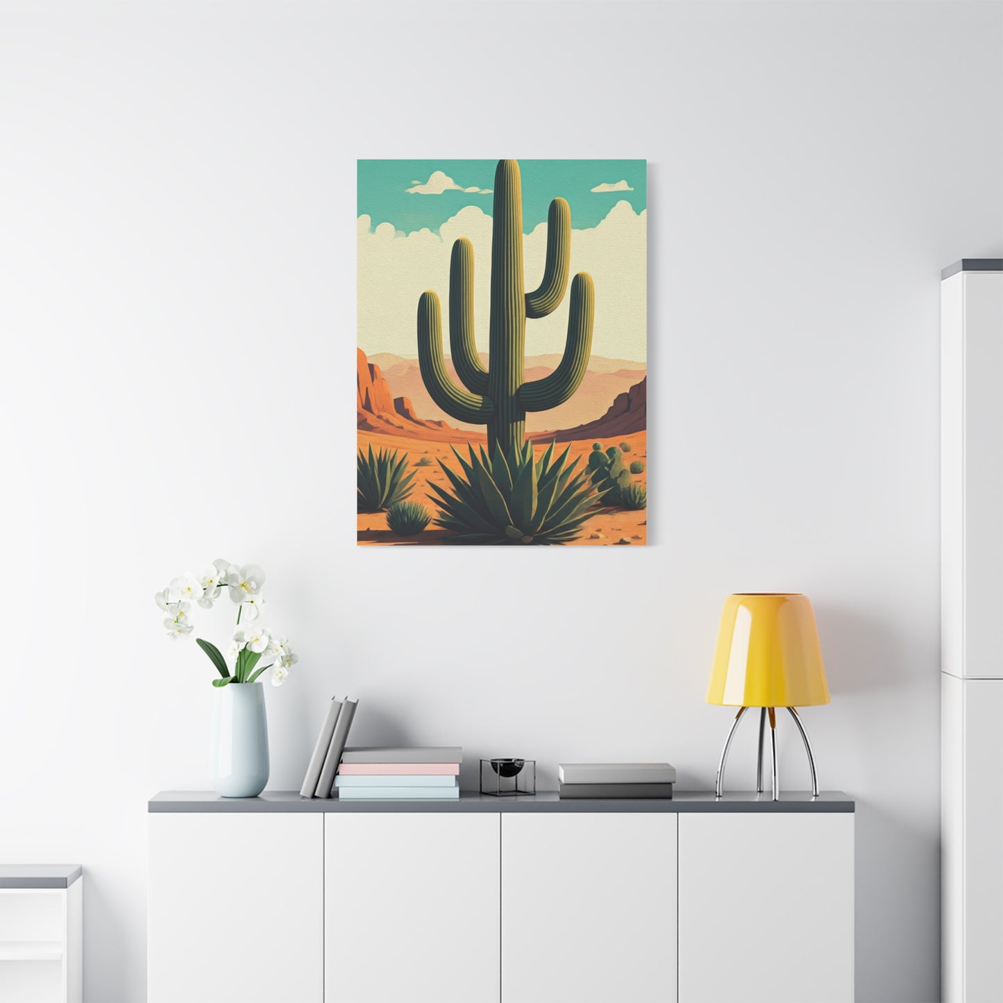 Southwest Saguaro Desert Landscape Wall Art & Canvas Prints