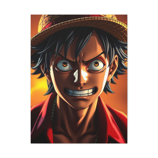Monkey D. Luffy Art Canvas Art 8 Wall Art & Canvas Print