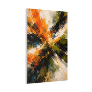 Radiant Orange Explosion Abstract Wall Art & Canvas Print