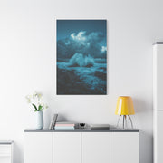 Storm Waves Crashing Against Rugged Coastal Rocks Wall Art & Canvas Print