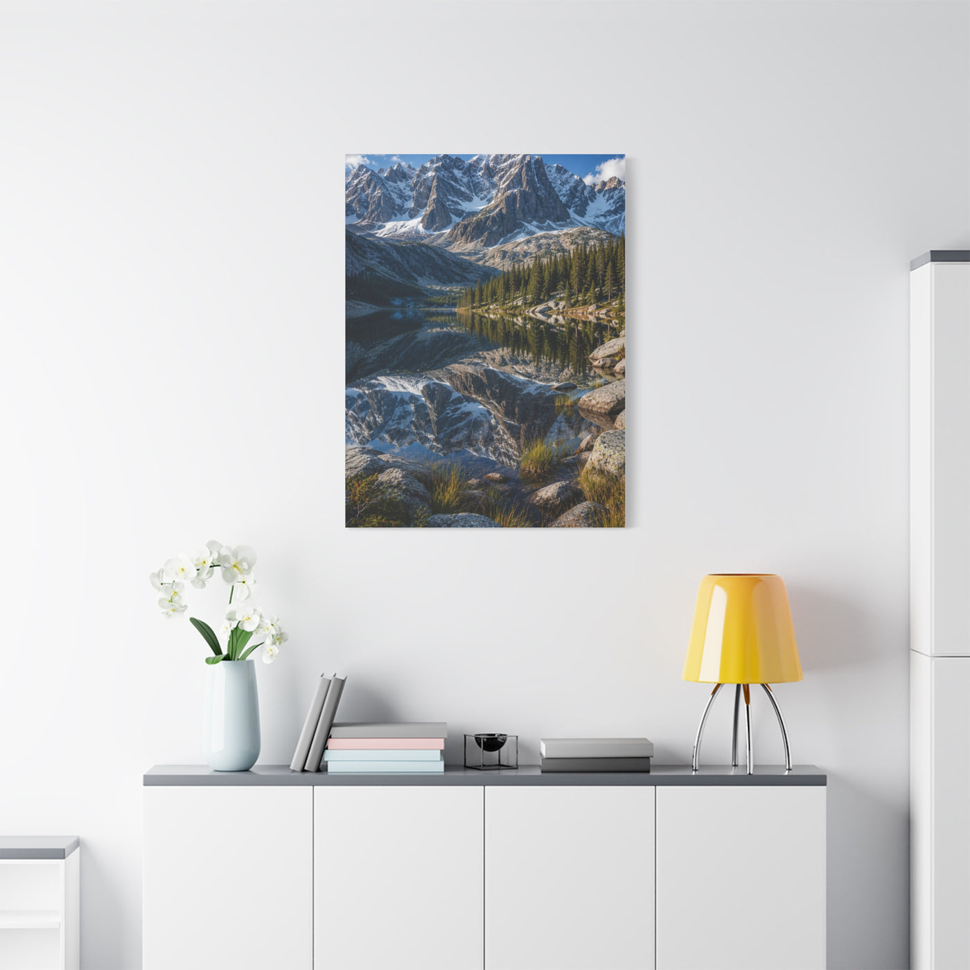 Rocky Mountain Alpine Reflection Wall Art & Canvas Print