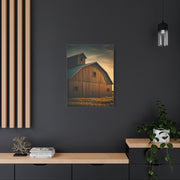 Twin Barn Structures in Evening Light Wall Art & Canvas Prints