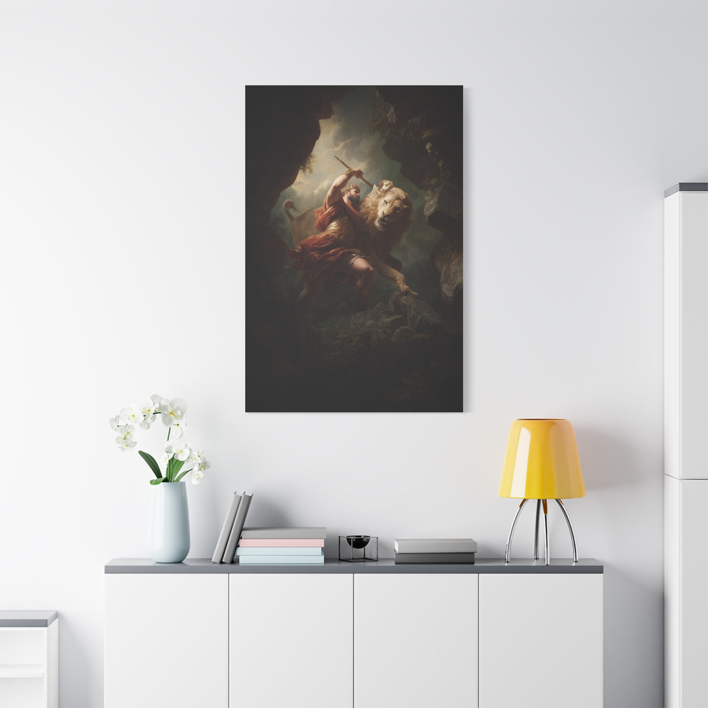 Hercules Defeating the Nemean Lion Wall Art & Canvas Print