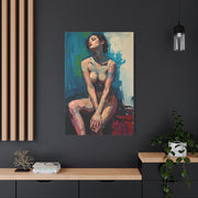 Contemporary Abstract Nude Portrait Wall Art & Canvas Print