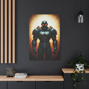 Radiant Cyber Warrior Wall Art & Canvas Print