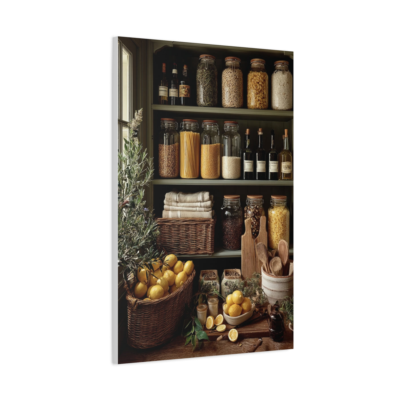 Pantry Shelf Kitchen Organization Wall Art & Canvas Print