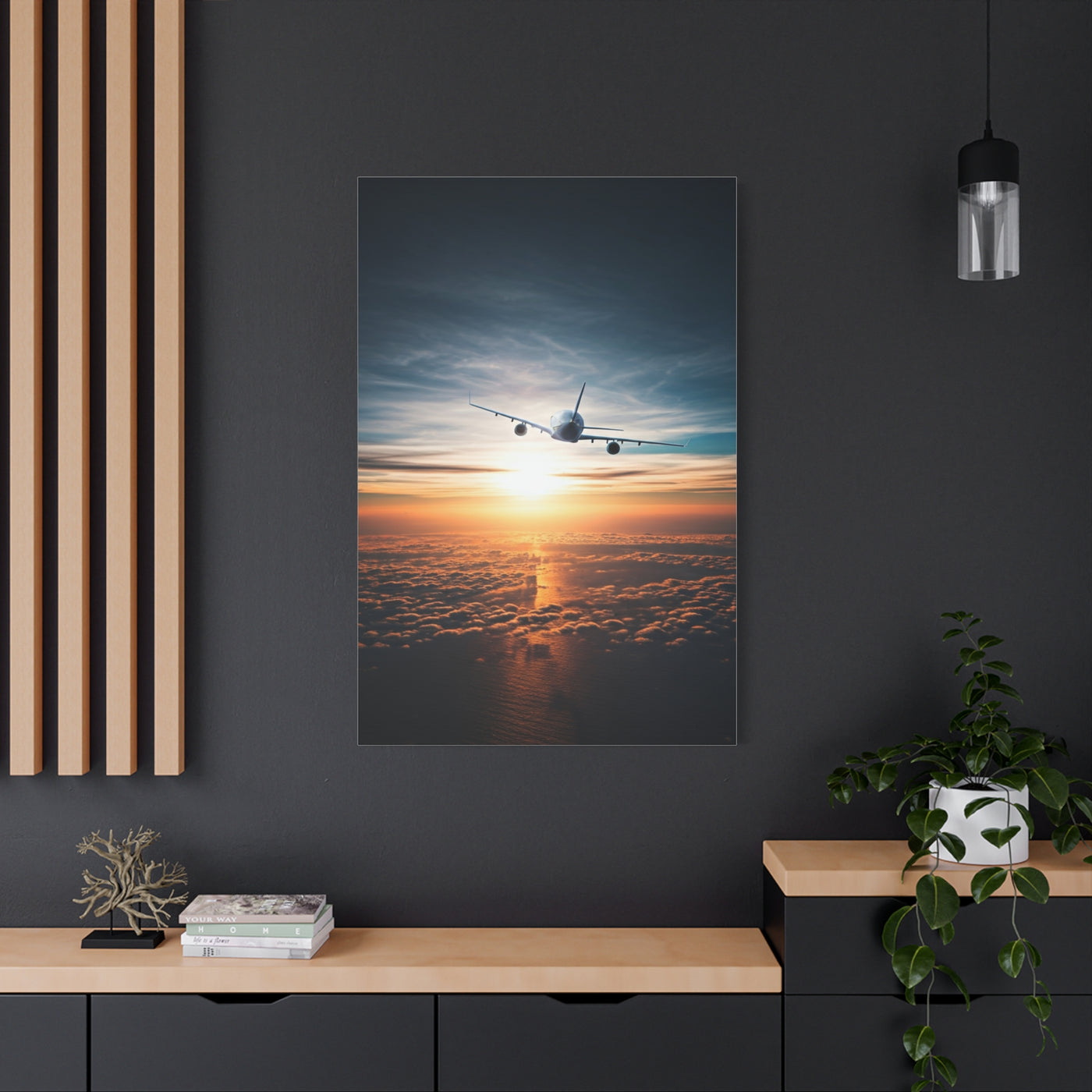 Skyward Sunset Departure Wall Art & Canvas Prints