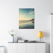 Golden Shoreline Reflection Beach Wall Art & Canvas Prints