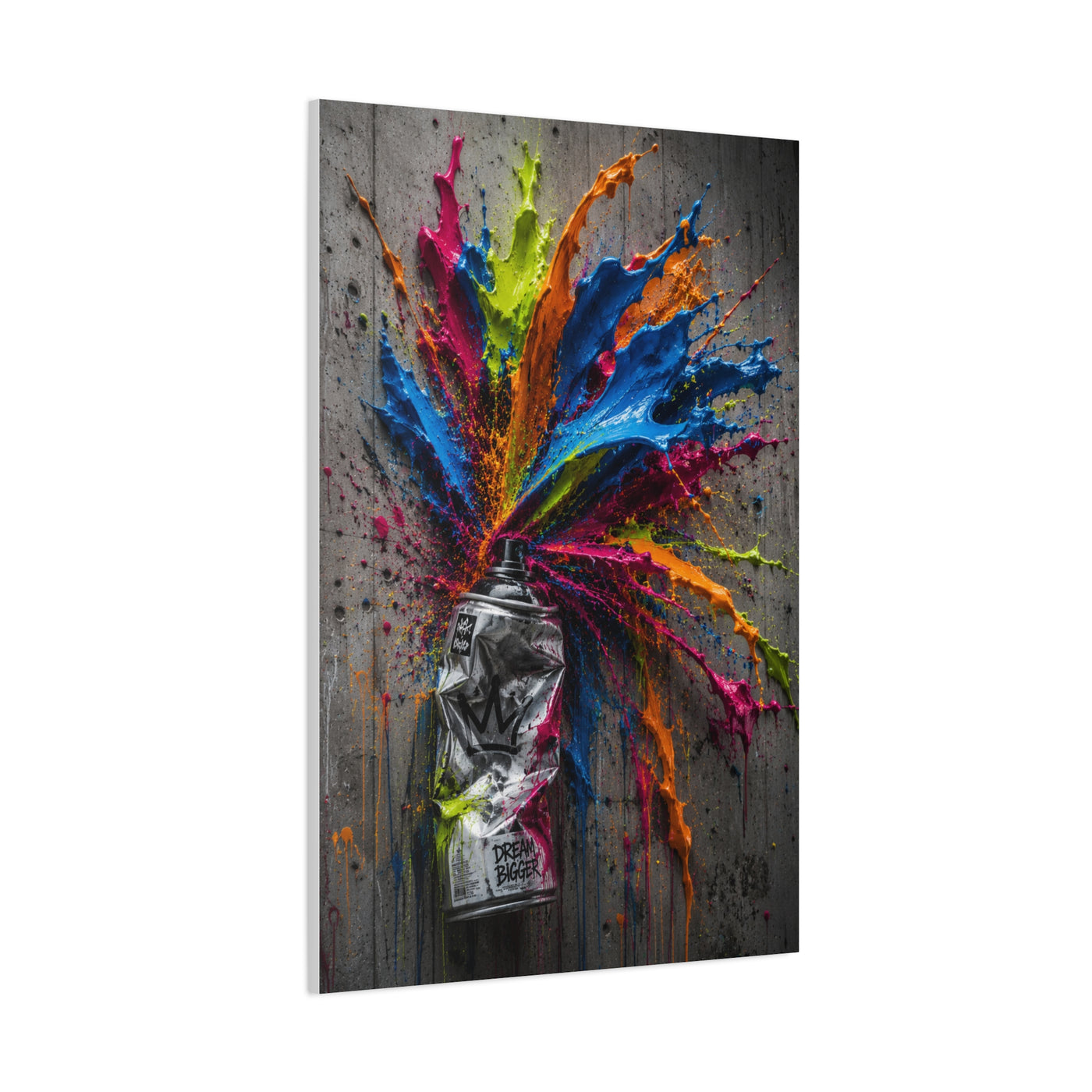 Exploding Spray Paint Creativity Street Wall Art & Canvas Print