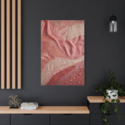 Couture Pink Textile Abstraction Wall Art & Canvas Print