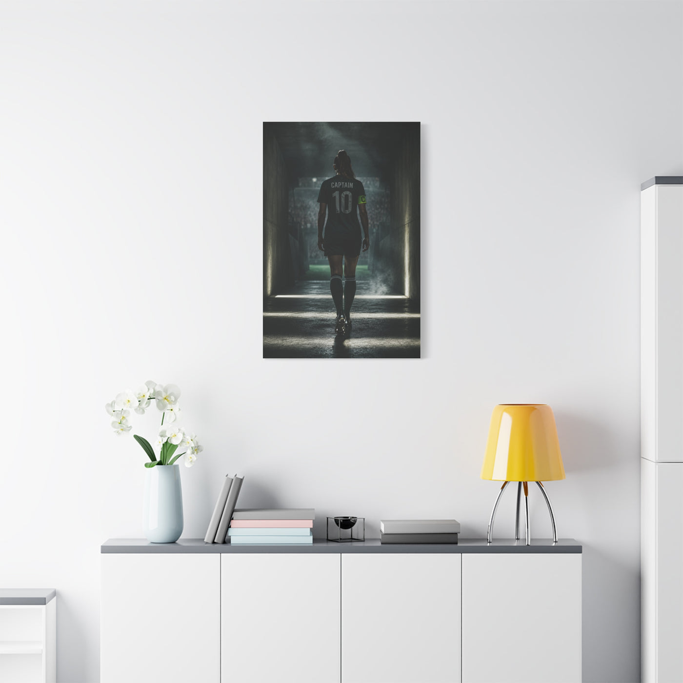 Soccer Captain Tunnel Sports Wall Art & Canvas Print