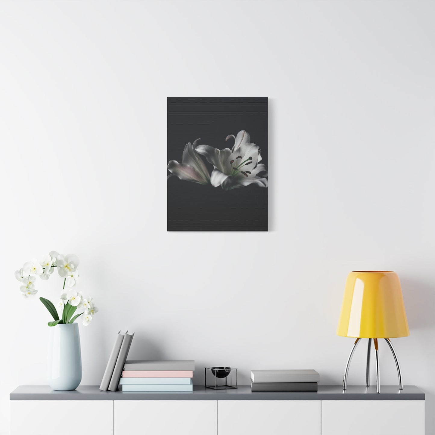 Black Flower Wall Art & Canvas Prints