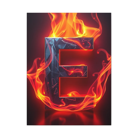 The Letter E - Art Canvas Art 5 Wall Art & Canvas Print