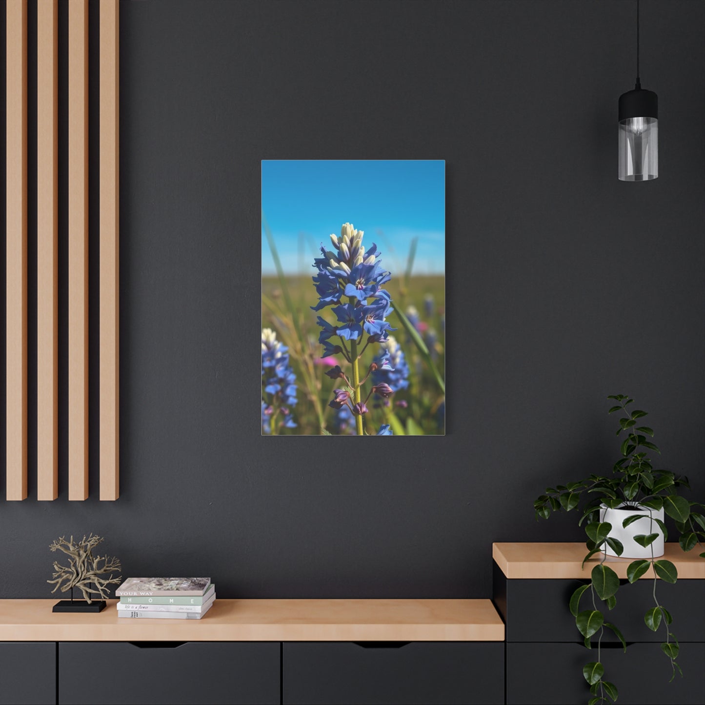 Bluebonnet Flower Art Premium Gallery Wall Art & Canvas Print