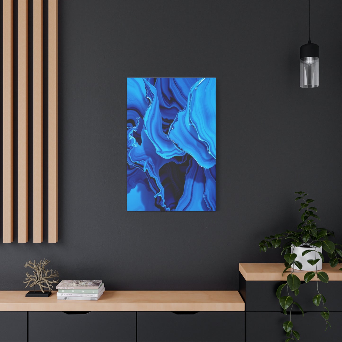 Blue Abstract Art Premium Gallery Wall Art & Canvas Print