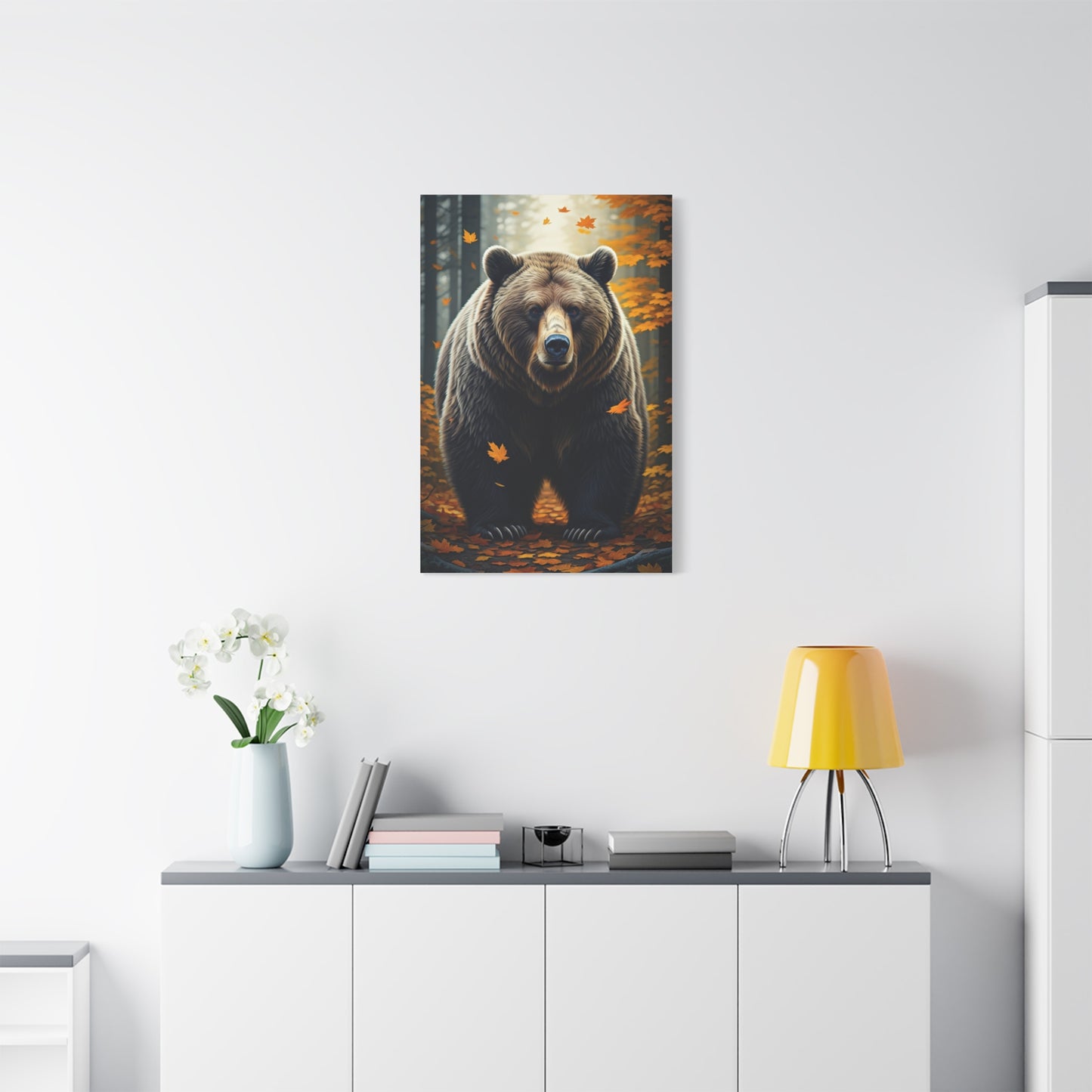 Autumn Forest Guardian Bear Wall Art & Canvas Prints