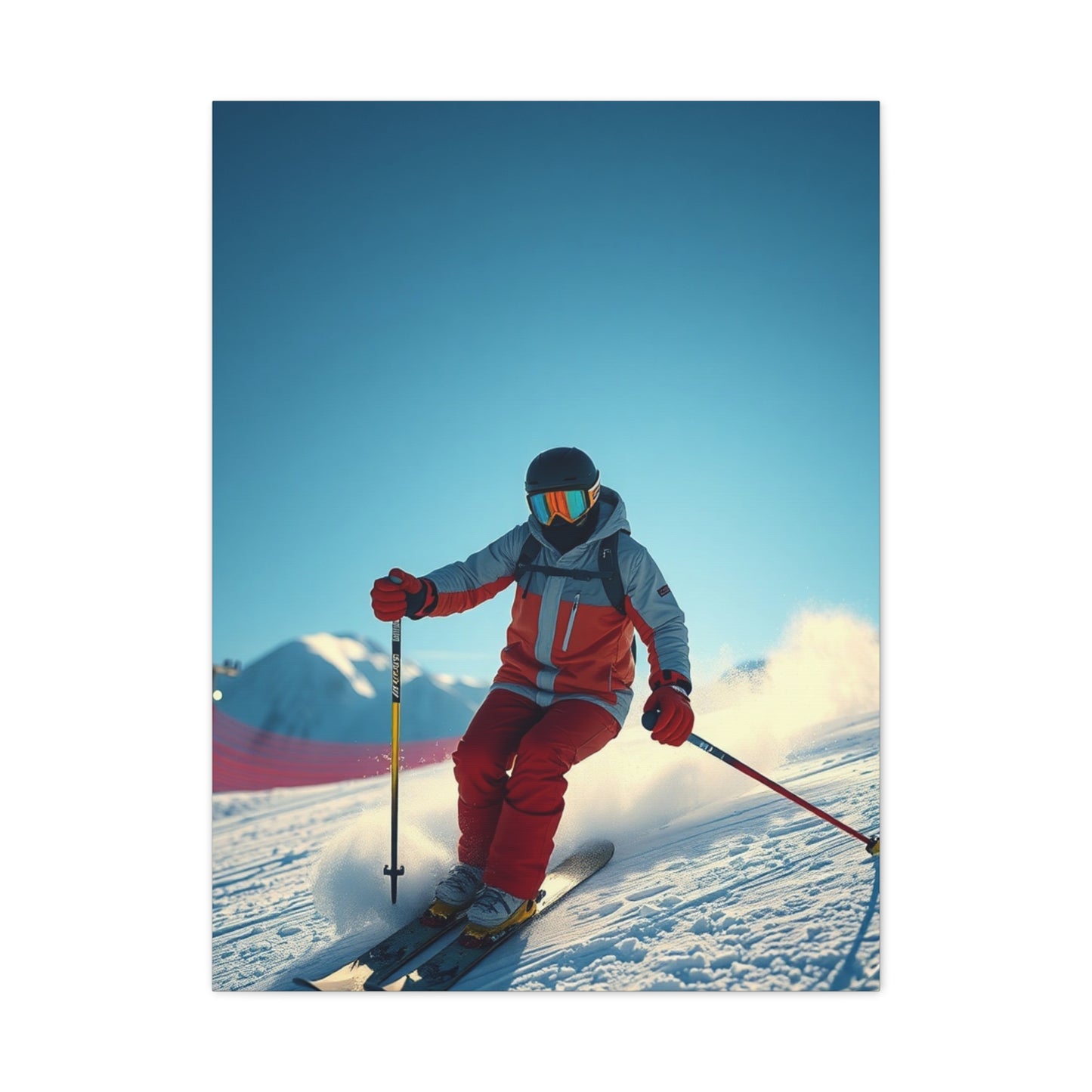 Supreme Skiing Art Beautiful Collection Wall Art & Canvas Print