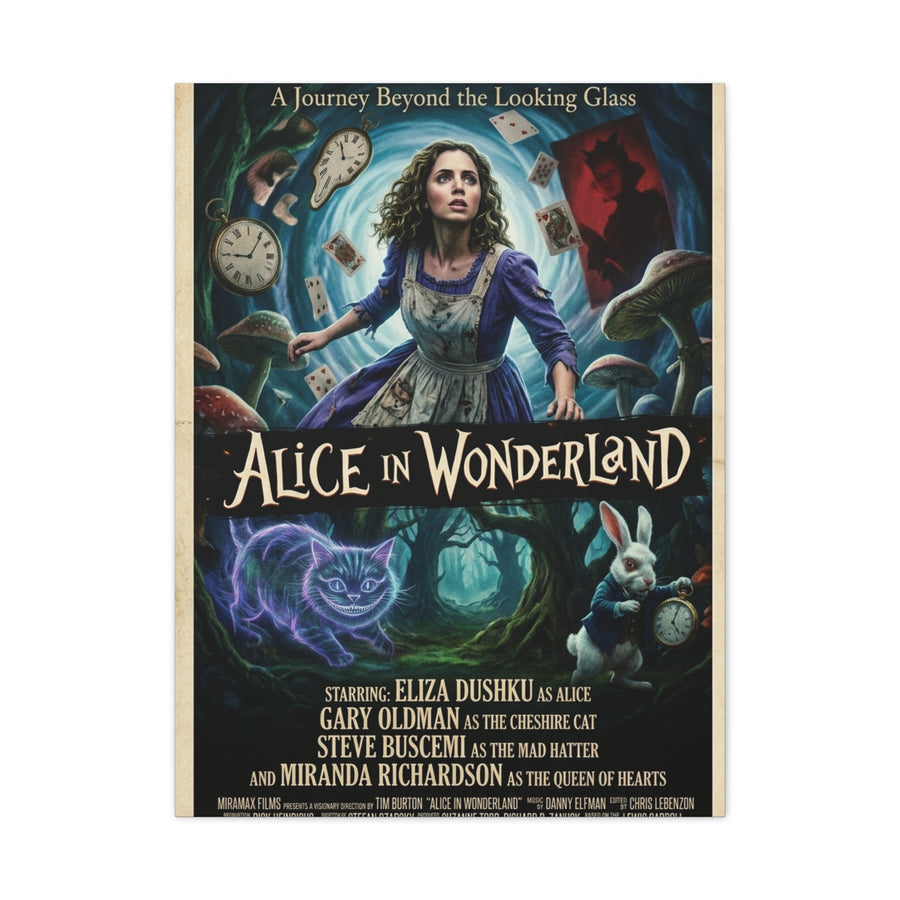Alice in Wonderland Movie Poster Wall Art & Canvas Print