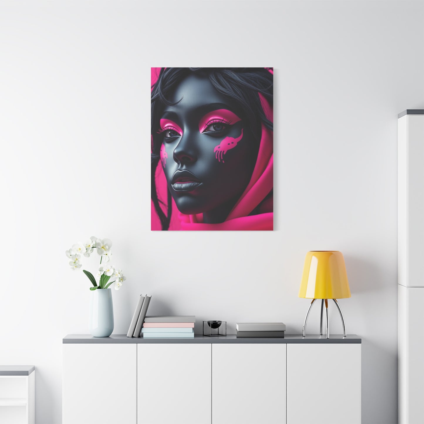 Supreme Black & Pink Art Collection Wall Art & Canvas Print