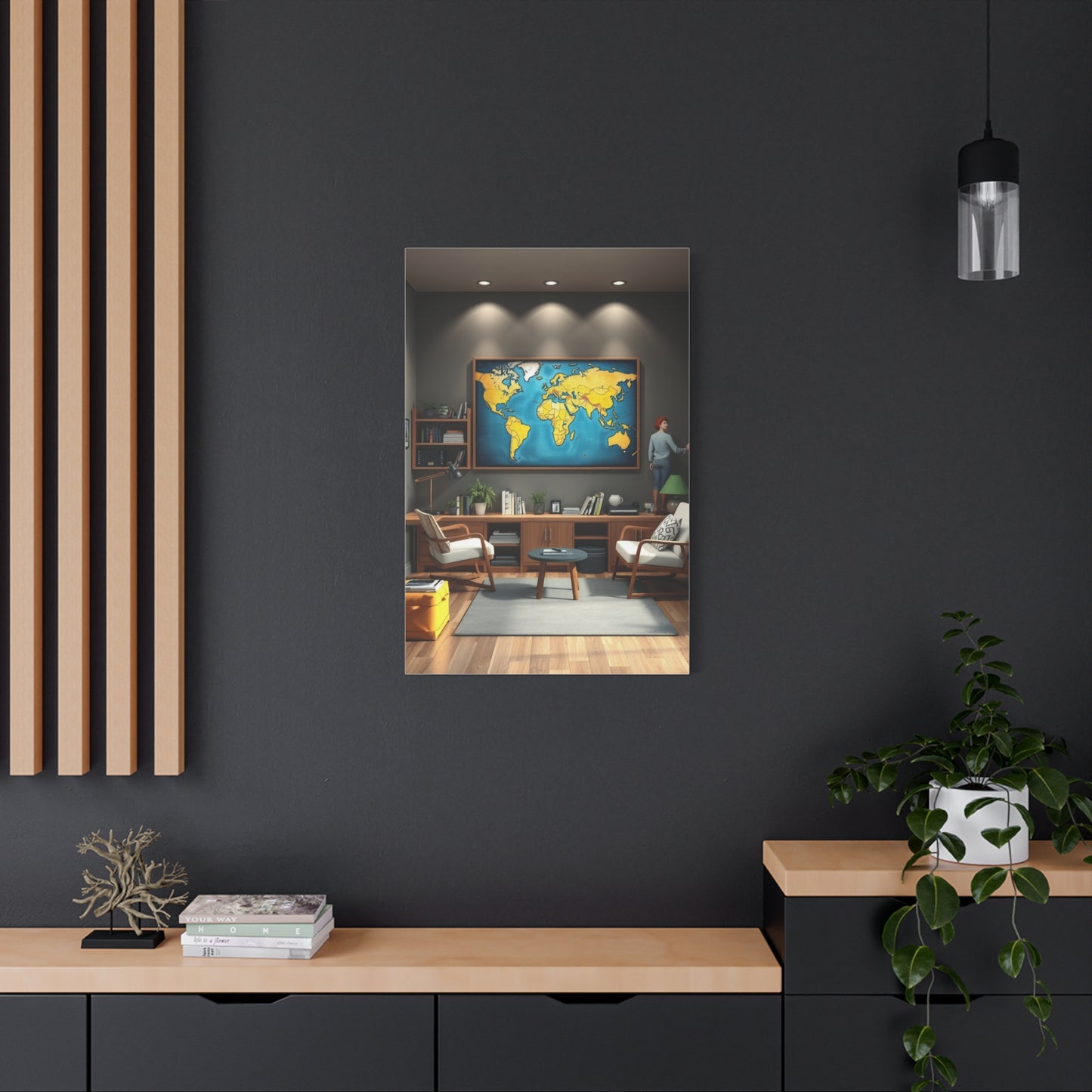 College Room Decor Art Luxury Canvas Wall Art & Canvas Print