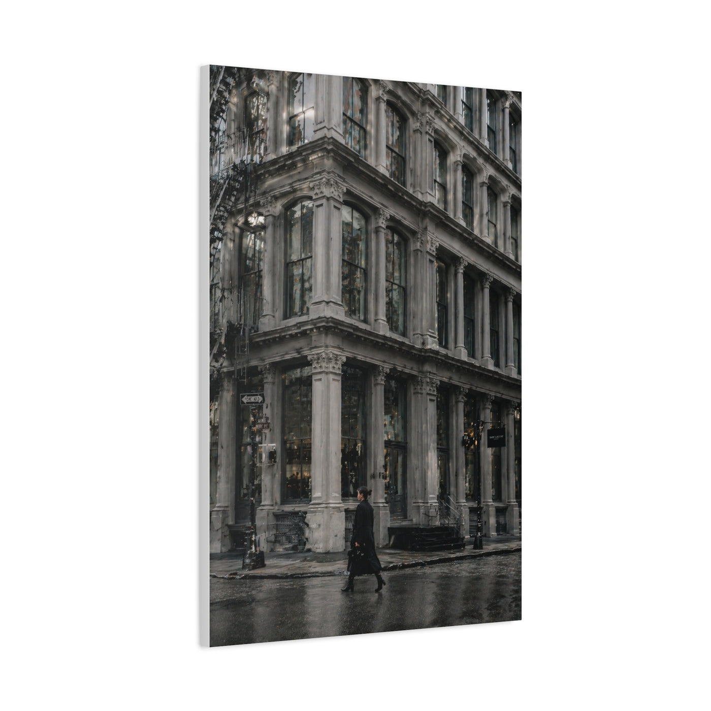 SoHo Cast Iron Corner Study Wall Art & Canvas Print