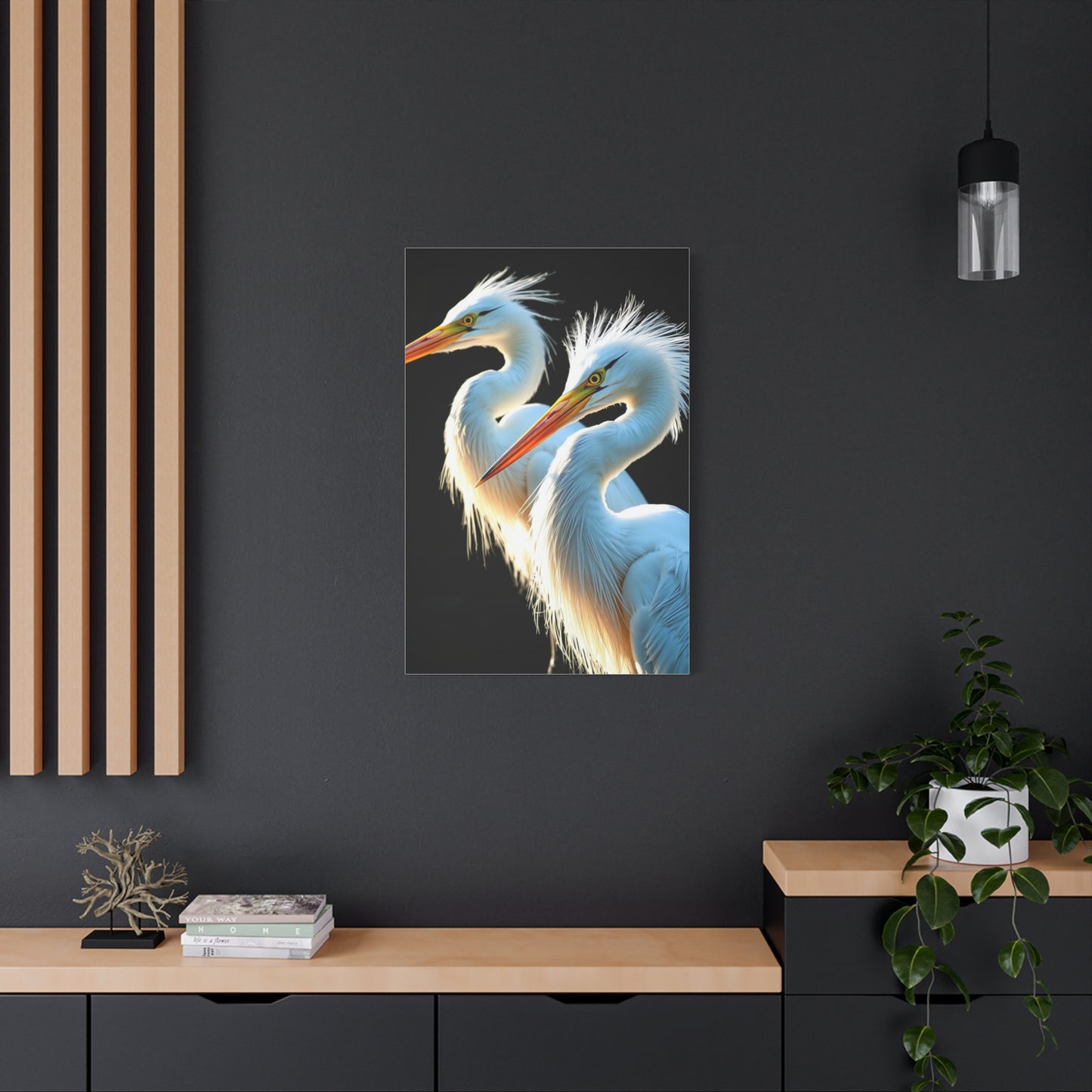 Herons and Egrets Art Supreme Canvas Wall Art & Canvas Print