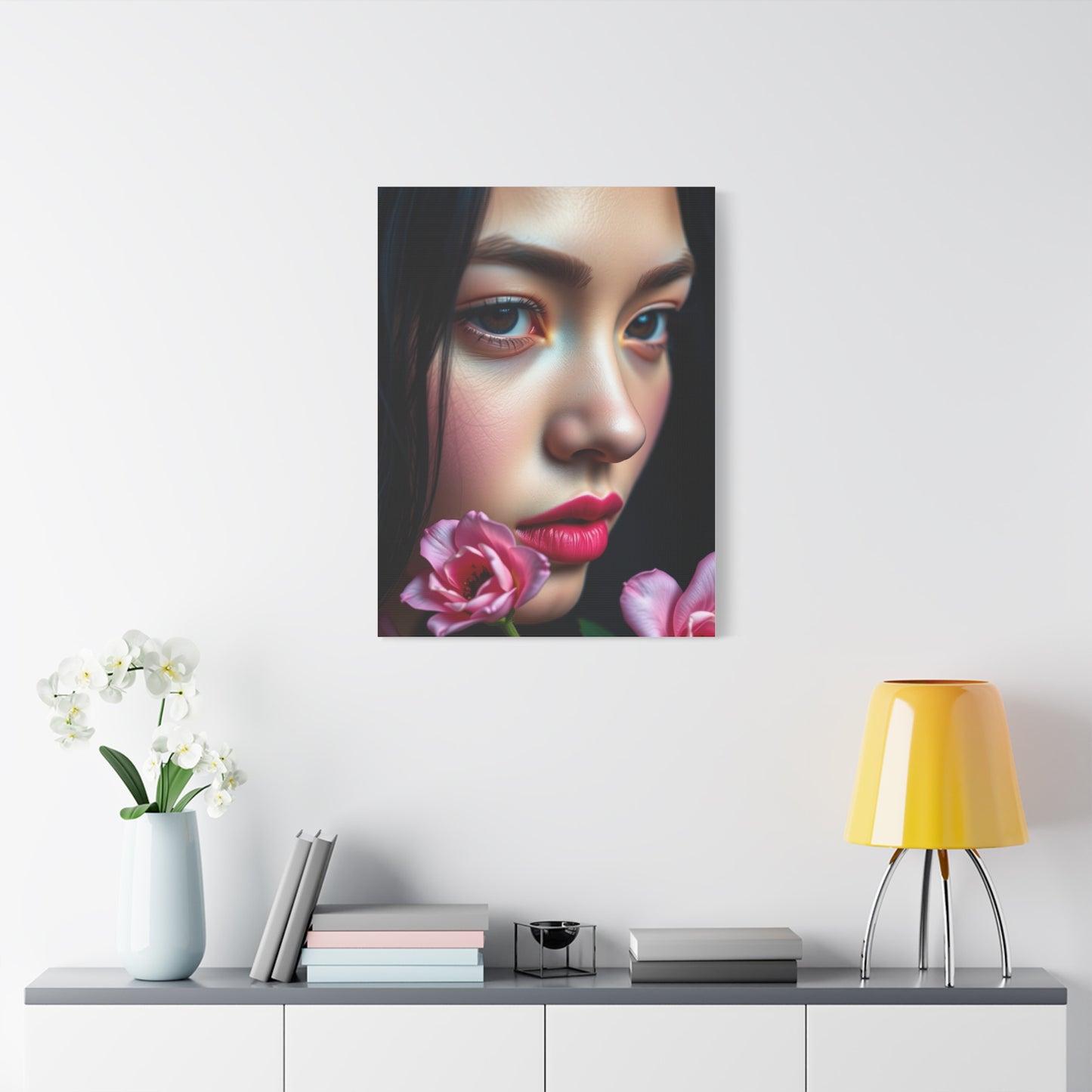 Blush and Blueberry Art Luxury Canvas Wall Art & Canvas Print