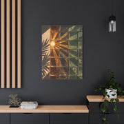 Sunburst Glass Block Reflection Wall Art & Canvas Print