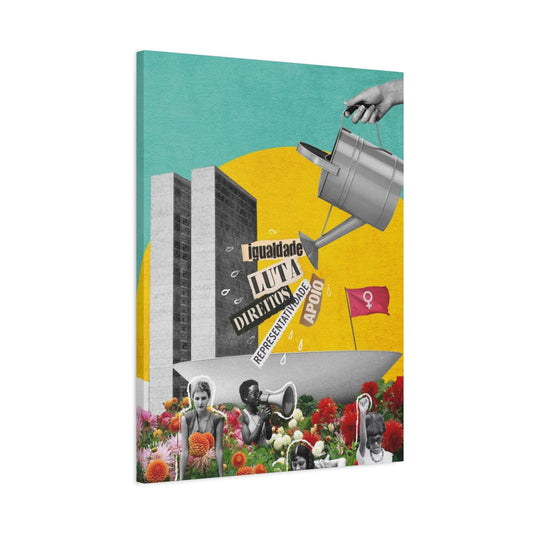 Building Painting Mixed Media Wall Art & Canvas Prints