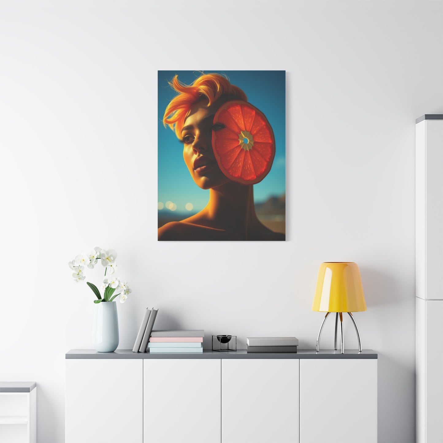 Vision Pop of Orange Art Art Wall Art & Canvas Print