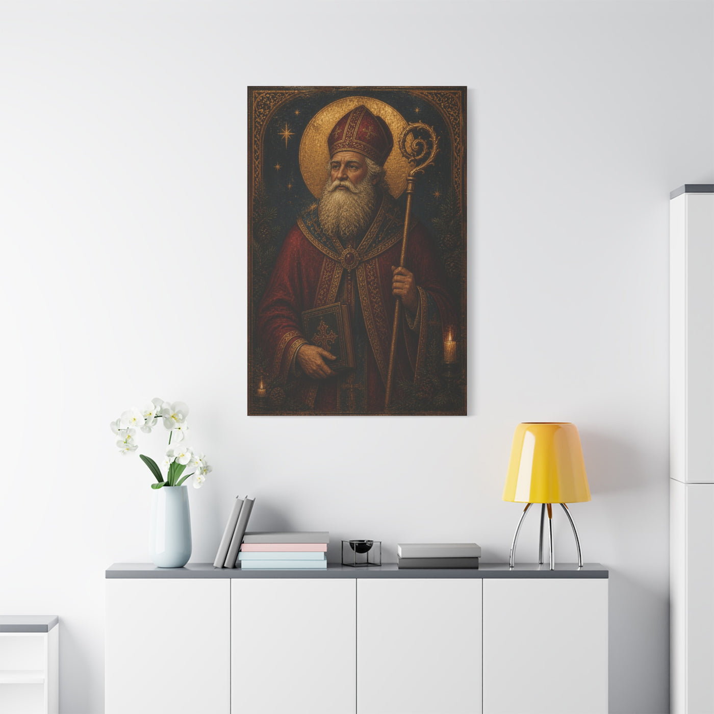 Saint Nicholas Icon Portrait Wall Art & Canvas Print