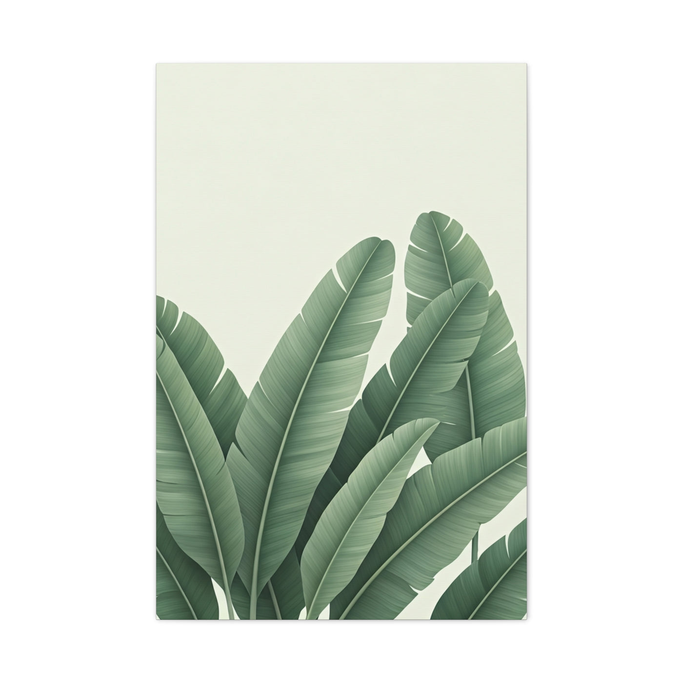 Tropical Banana Leaves Minimal Botanical Wall Art & Canvas Prints
