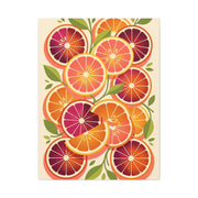 Retro Citrus Slice Composition Wall Art & Canvas Print