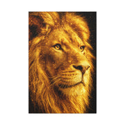 Golden Lion Portrait Wall Art & Canvas Print