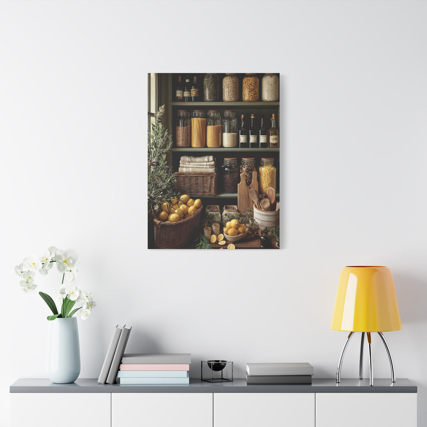 Pantry Shelf Kitchen Organization Wall Art & Canvas Print