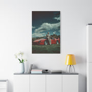 Enzo Ferrari Standing Beside the Ferrari F40 (1987) Wall Art & Canvas Print