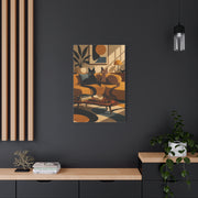 Playful Retro Cats Lounge Scene Wall Art & Canvas Print