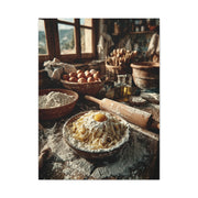 Homemade Pasta Rustic Kitchen Prep Wall Art & Canvas Print