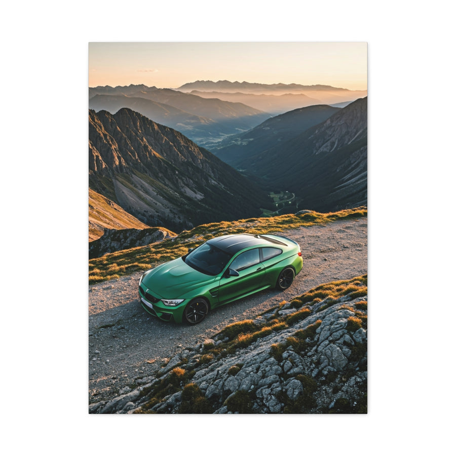 BMW M4 Hilltop Overlook Performance Wall Art & Canvas Prints