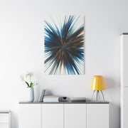 Deep Blue Starburst Abstract Wall Art & Canvas Prints